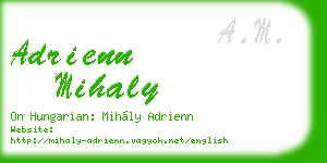 adrienn mihaly business card