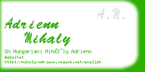 adrienn mihaly business card